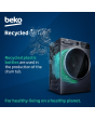 Beko BMN3WT3841B 8kg 1400 Spin RecycledTub Washing Machine - Black
