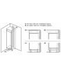 Bosch KIV87NSE0G 54.1cm 70/30 Built In Fridge Freezer - White