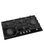 Teknix BITK290GH5B Gas Hob 5 Burner 90Cm Black Glass