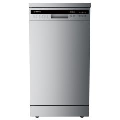 Teknix TX3FD458S Freestanding Dishwasher Slimline Silver