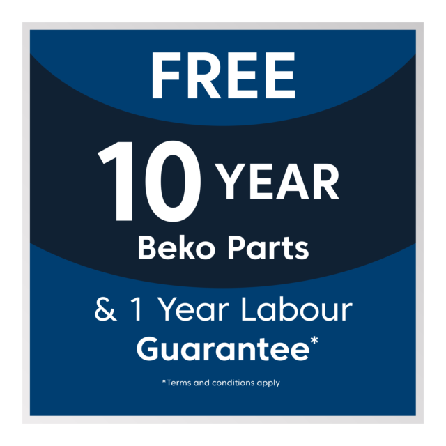 Beko BMN3WT3841B 8kg 1400 Spin RecycledTub Washing Machine - Black