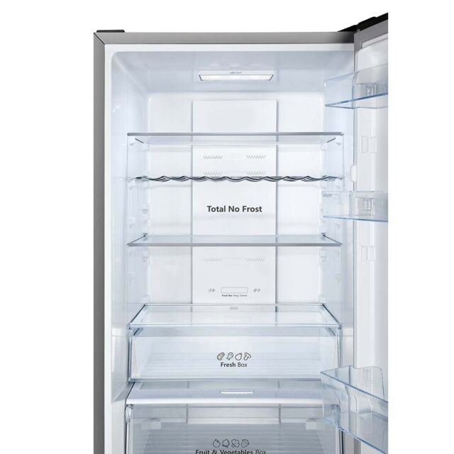 Teknix FFH1860X Fridge Freezer 60Cm Digital Display S/S