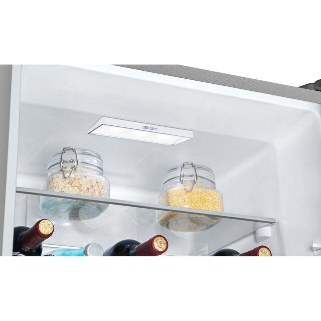 Teknix FFH1860X Fridge Freezer 60Cm Digital Display S/S