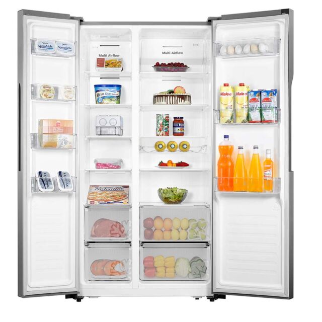 Teknix THSBS1791PX American Fridge Freezer S/S