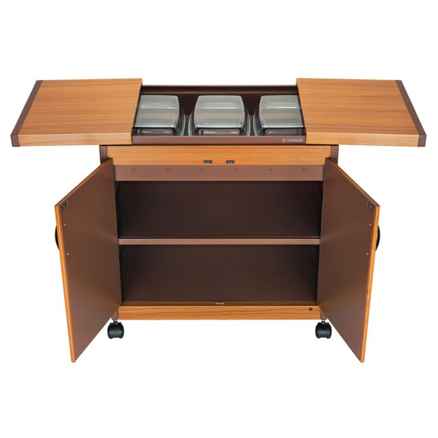 Teknix TK2HOSTT Food Trolley Teak