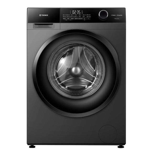 Teknix TK5W1214HS Washing Machine 12Kg 1400Spin Titanium