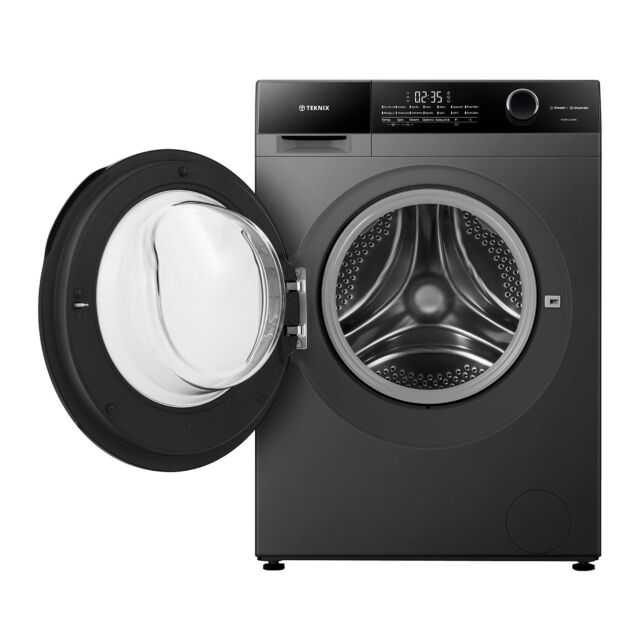 Teknix TK5W1214HS Washing Machine 12Kg 1400Spin Titanium