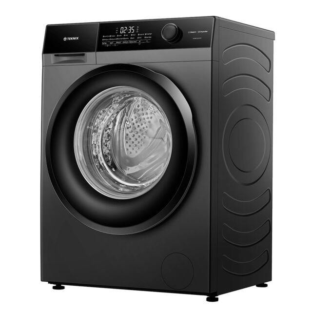 Teknix TK5W1214HS Washing Machine 12Kg 1400Spin Titanium