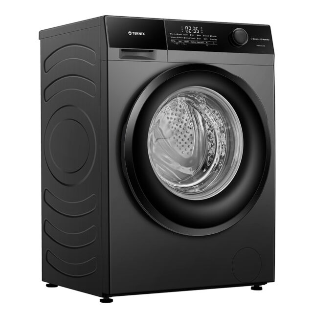 Teknix TK5W1214HS Washing Machine 12Kg 1400Spin Titanium