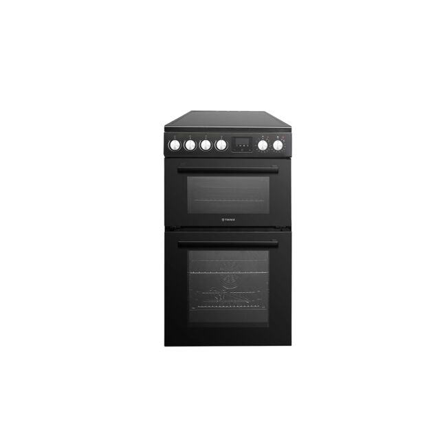 Teknix TKED54B Ceramic Double Oven Cooker 50Cm Black