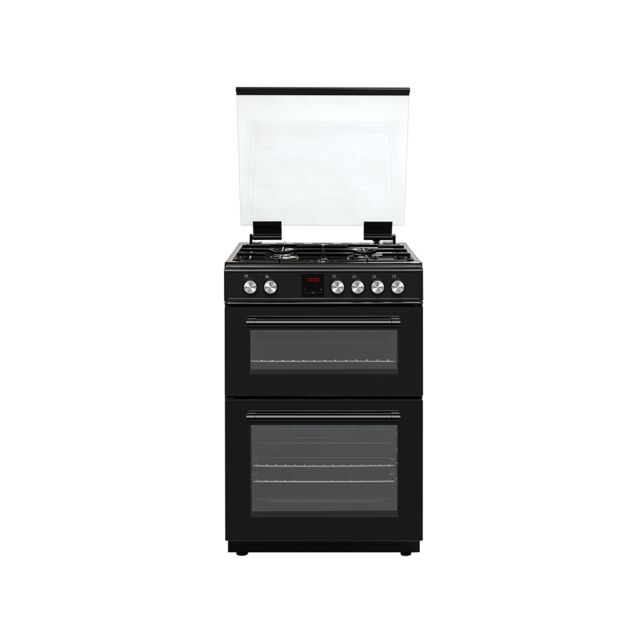 Teknix TKGD60B Double Oven Gas Cooker 60Cm Black