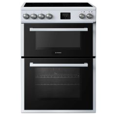 Teknix TKED64W Ceramic Double Oven Cooker 60Cm White